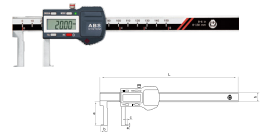 数显内沟槽卡尺