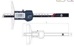 防水数显深度尺