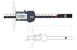 ABS 数显单钩深度尺